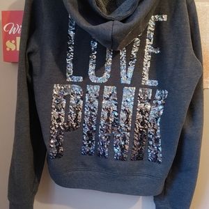 PINK Sequin hoodie